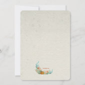 Pompoenen in Waterverf Uitnodiging (Achterkant)