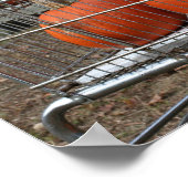 Pompoenen in winkelwagen Country Herfst Poster (Hoek)