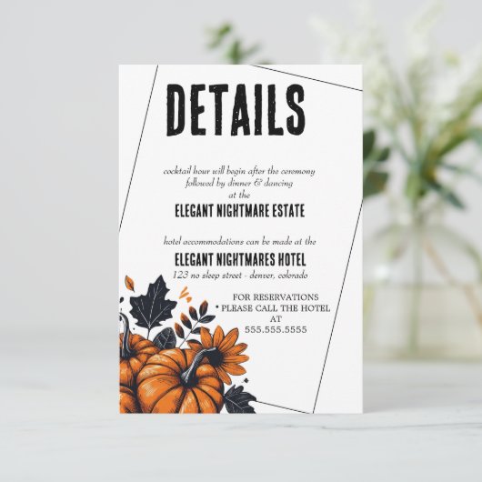 pompoenen informatiekaartje (Staand voorkant)