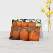 Pompoenen Kaart (Gele Bloem)