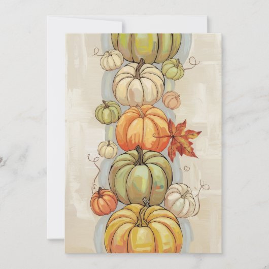Pompoenen Kaart (Voorkant)