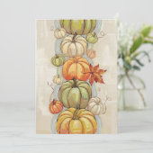 Pompoenen Kaart (Staand voorkant)