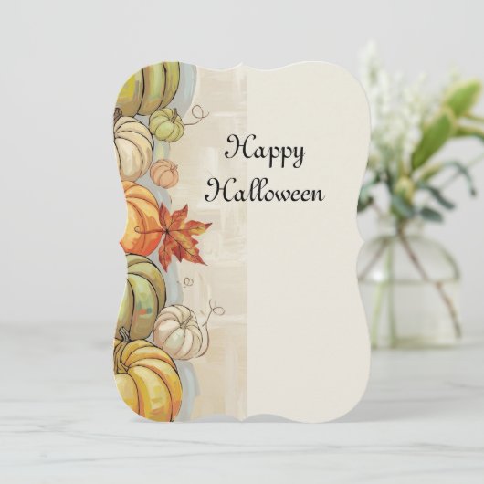 Pompoenen Kaart (Staand voorkant)