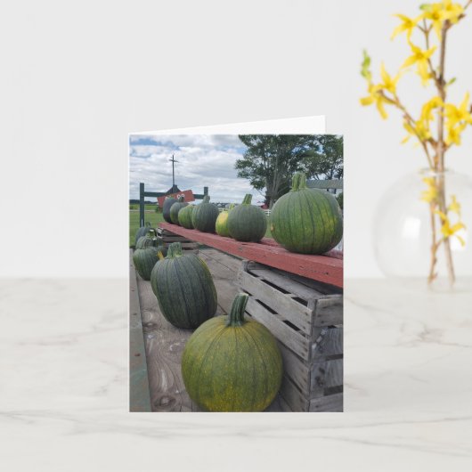 Pompoenen Kaart (Gele Bloem)