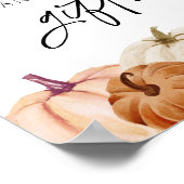 Pompoenen Kaarten en geschenken teken Poster (Hoek)