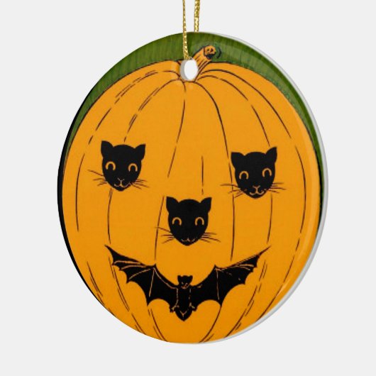 Pompoenen Keramisch Ornament (Links)