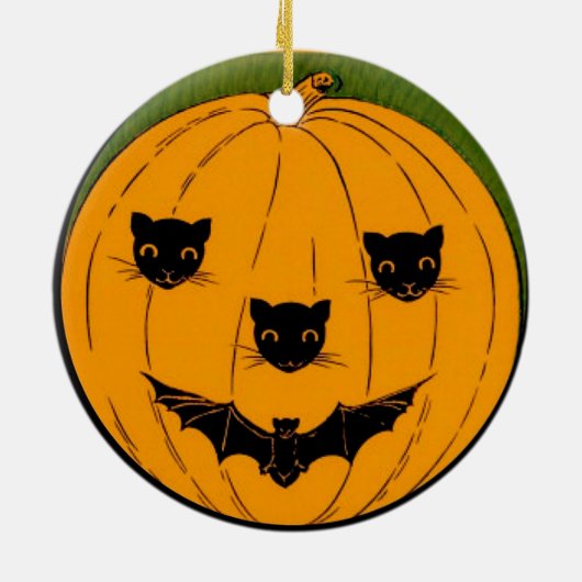 Pompoenen Keramisch Ornament (Achterkant)