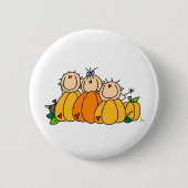 Pompoenen Kinderen Ronde Button 5,7 Cm (Voorkant)