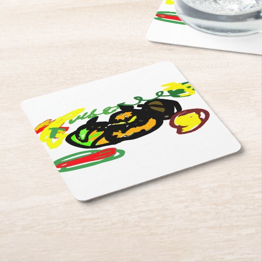 Pompoenen koel kartonnen onderzetters (Schuin)