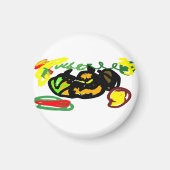 Pompoenen koel magneet (Voorkant)