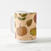 Pompoenen koffiemok (Voorkant links)