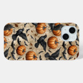 Pompoenen, kraaien en vleermuizen Halloween-patroo Case-Mate iPhone Case (Achterkant (horizontaal))