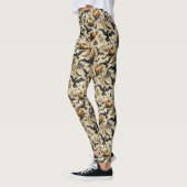 Pompoenen, kraaien en vleermuizen Halloween patroo Leggings (Links)