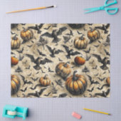 Pompoenen, kraaien en vleermuizen Halloween patroo Tissuepapier (Craft)