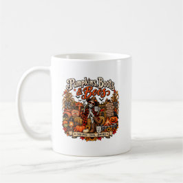 Pompoenen Laarzen & Boze Geesten Skelet Halloween Koffiemok