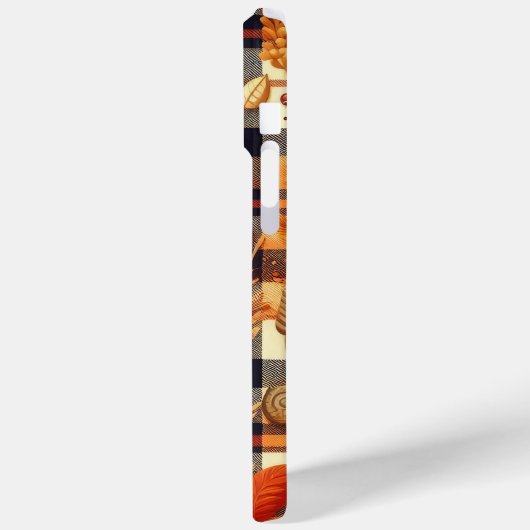 Pompoenen Maple verlaat herfstplaids Case-Mate iPhone Case (Achterkant / Links)
