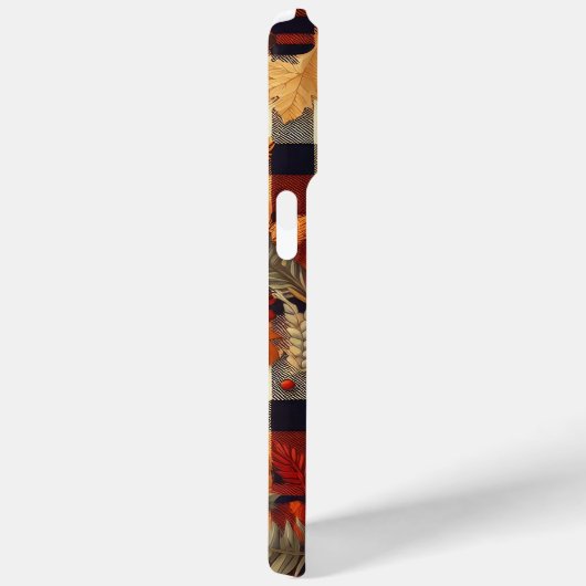 Pompoenen Maple verlaat herfstplaids Case-Mate iPhone Case (Achterkant / Rechts)