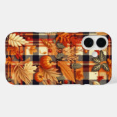 Pompoenen Maple verlaat herfstplaids Case-Mate iPhone Case (Achterkant (horizontaal))
