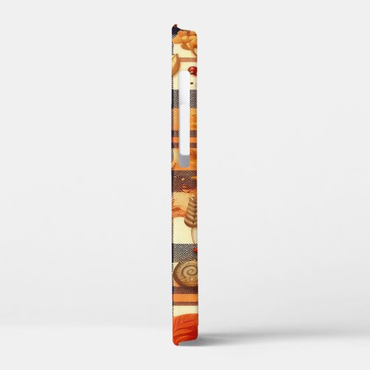 Pompoenen Maple verlaat herfstplaids Case-Mate iPhone Case (Achterkant / Links)
