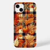 Pompoenen Maple verlaat herfstplaids Case-Mate iPhone Case (Achterkant)