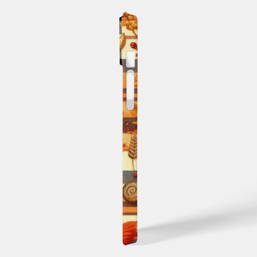 Pompoenen Maple verlaat herfstplaids Case-Mate iPhone Case (Achterkant / Links)
