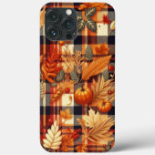 Pompoenen Maple verlaat herfstplaids Case-Mate iPhone Case (Achterkant)