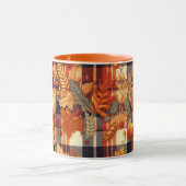 Pompoenen Maple verlaat herfstplaids Mok (Midden)