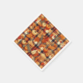 Pompoenen Maple verlaat herfstplaids Servet (Hoek)