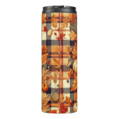 Pompoenen Maple verlaat herfstplaids Thermosbeker (Achterkant)