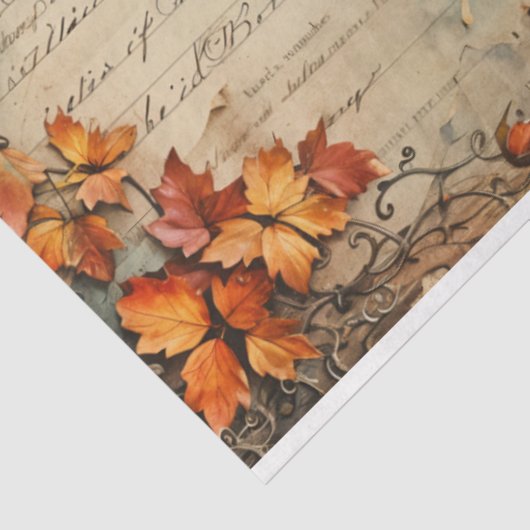  pompoenen met Frans Script Tissuepapier (Detail)