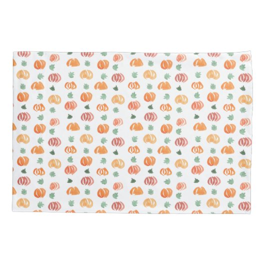 Pompoenen met lederen modeldraagtas kussensloop (Achterkant)