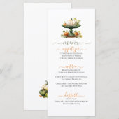 Pompoenen Middelste Herfst Thanksgiving Thema Menu (Voorkant / Achterkant)