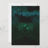 Pompoenen Moon Bats Haunted House Halloween Kaart (Achterkant)