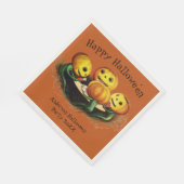 Pompoenen op Cards Custom Halloween Party Napkins Servet (Hoek)