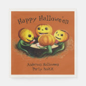 Pompoenen op Cards Custom Halloween Party Napkins Servet (Voorkant)