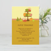 Pompoenen op een standaard Thanksgiving Kaart (Staand voorkant)