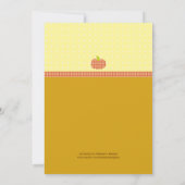 Pompoenen op een standaard Thanksgiving Kaart (Achterkant)