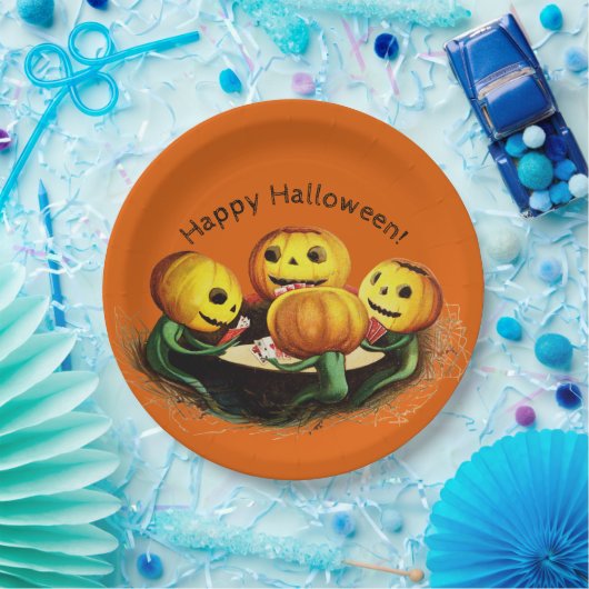 Pompoenen op het Bord Halloween Paper Cards (Feest)