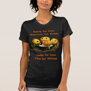 Pompoenen op het Shirt van Cards Halloween Women's