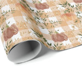 Pompoenen op Oranje en witchequepapier Cadeaupapier (Rol Hoek)