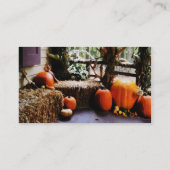 Pompoenen op Porch Visitekaartje (Achterkant)