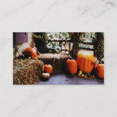 Pompoenen op Porch Visitekaartje (Achterkant)