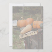 Pompoenen op vrachtwagen Schattigee Natuur Kaart (Achterkant)