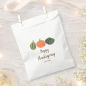 Pompoenen oranje en groene Thanksgiving Bedankzakje (Geknipt)