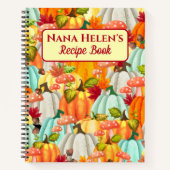 Pompoenen, paddenstoelen en valluiers notitieboek (Voorkant)