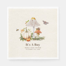 Pompoenen Paddestoel Woodland Insects Boy Baby sho