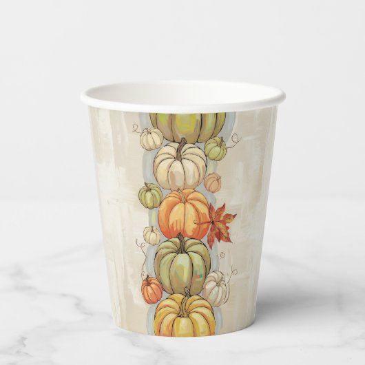 Pompoenen Papieren Bekers (Achterkant)