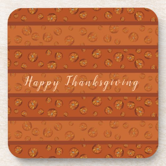 Pompoenen Plastic Onderzetters (Voorkant)