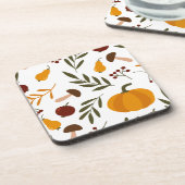 Pompoenen, Pomegranaten en peren Bier Onderzetter (Linkerzijde)