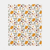 Pompoenen, Pomegranaten en peren Fleece Deken (Voorkant)